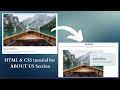 'About Us' Section for Your Website | HTML and CSS Tutorial