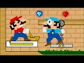 Mario Hot and Mario Ice Vs Watergirl and Fireboy (Part 6 Fighting Mario)   Mario Bros.