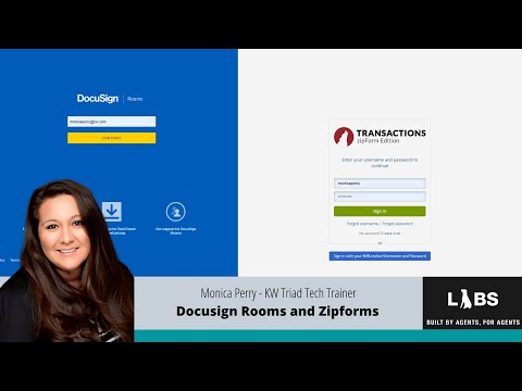 ZipForms to Docusign: NOT REQUIRED - ONLY USE IF YOU WANT TO USE ZIPFORMS