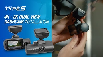 TYPE S | S402 PRO 4K-2K Dual View Rideshare Dashcam Installation. How to Install Dash cam onto Car?