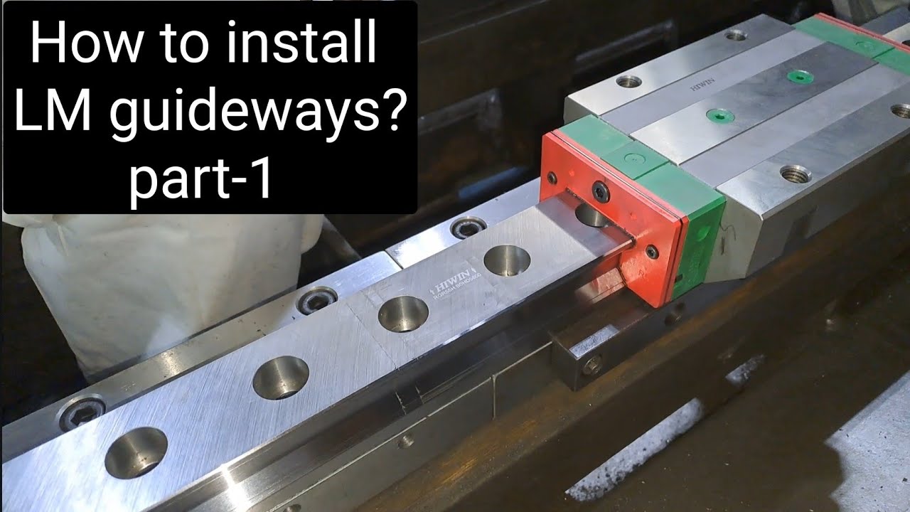 LM guideways installation #machines#motion - YouTube