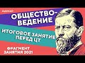 Обществоведение ЦТ | Фрагмент итогового занятия перед ЦТ 2021