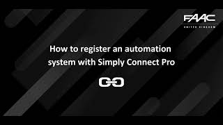 How to Register an Automation System with Simply Connect Pro screenshot 1