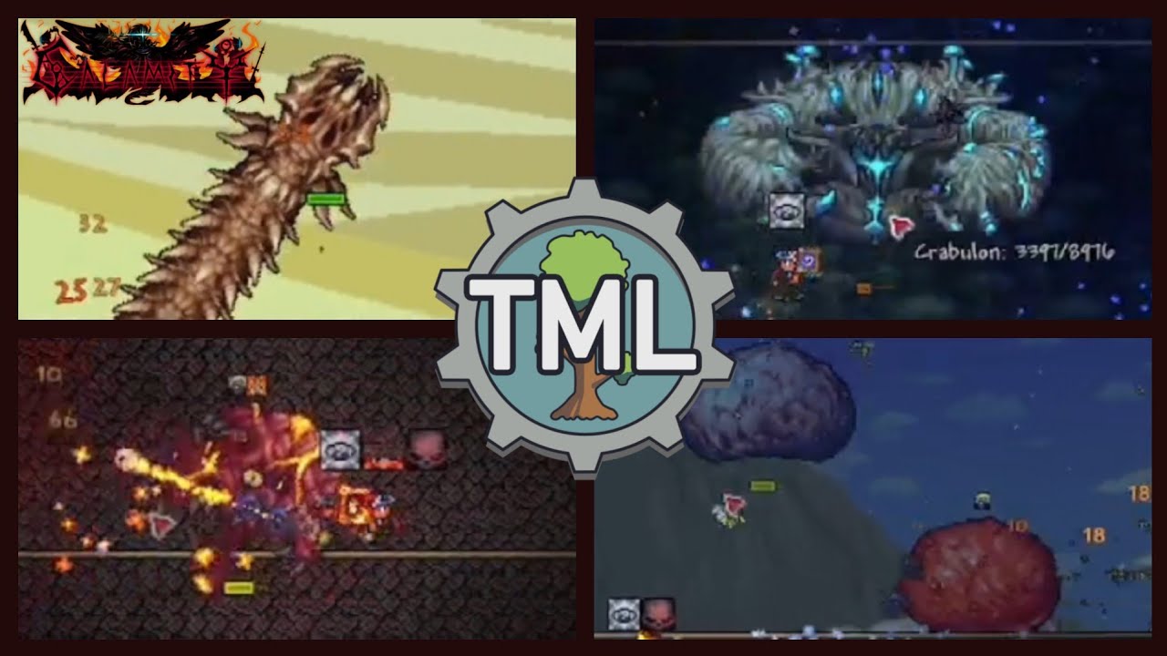 Terraria Calamity Mod all Pre Hardmode Bosses [Death mode + Mastsr mode ...