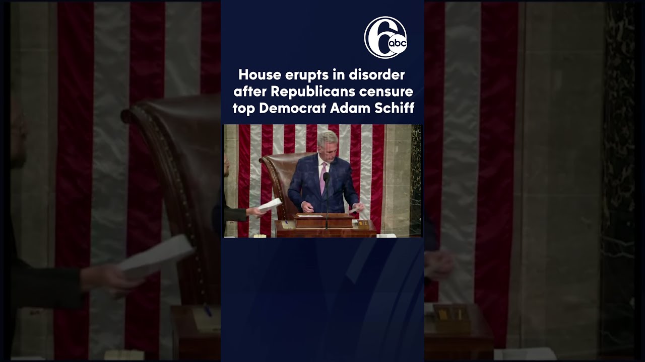 House Erupts In Disorder After Republicans Censure Top Democrat Adam Schiff Rare Move