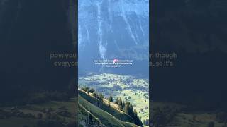 SWITZERLAND THE MOST EXPENSIVE COUNTRY? #switzerland #solotravel #backpacking #grindelwald #eurail