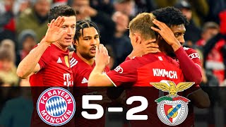 Bayern Munchen vs Benfica 5-2 Extended Highlights & Goals - UCL 2021-2022