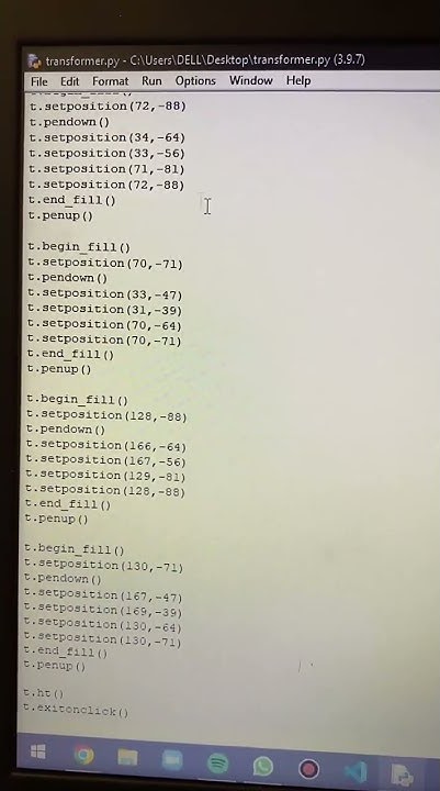 Draw Optimus Prime Logo Using Python - YouTube