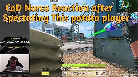 CoD Narco Reaction after Spectating This Potato Random Enemy Player Call of Duty: Mobile