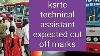 Ksrtc Technical Istant Expected Cut Off Marks