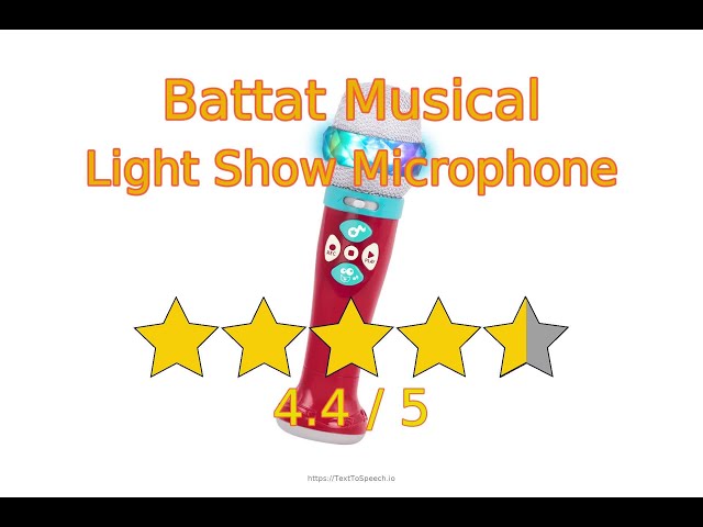 Battat - Microphone Musical Light Show - Micro Chanteur Lumineux