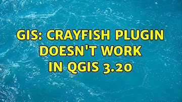 GIS: Crayfish plugin doesn