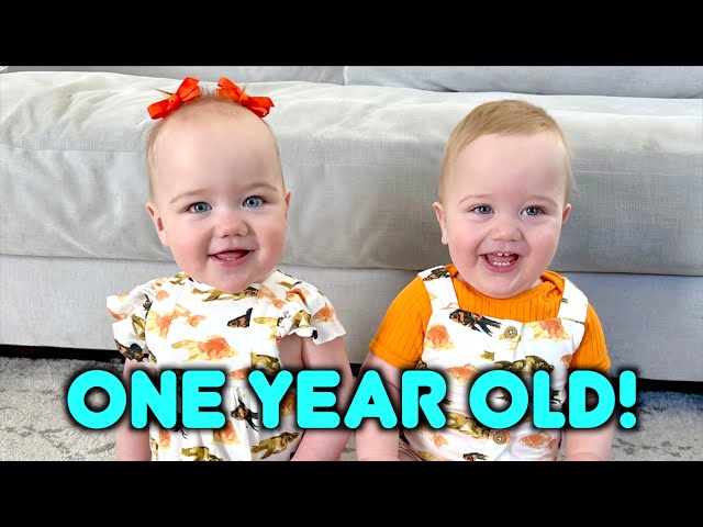 BABY TWINS ONE YEAR OLD UPDATE!
