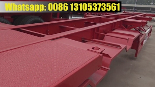 China trailer factory shipping container semi-trailer 20ft 40ft container chassis trailer