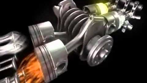 Subaru Boxer Turbo Diesel Engine Animation