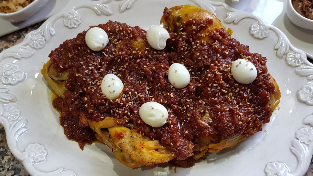 الدجاج بمطيشة و العسل من الأطباق التقليدية الرائعة بسلطات مغربية 👌طاجين قمامة👌مطيشة معسلة