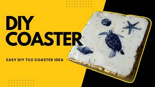 DIY Decoupage Tile Coasters | Easy 4x4 Tile Coaster Tutorial with Resin Finish