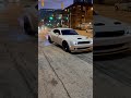 Burn  out on a widebody hellcat 