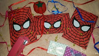 DIY spider-man invitation card