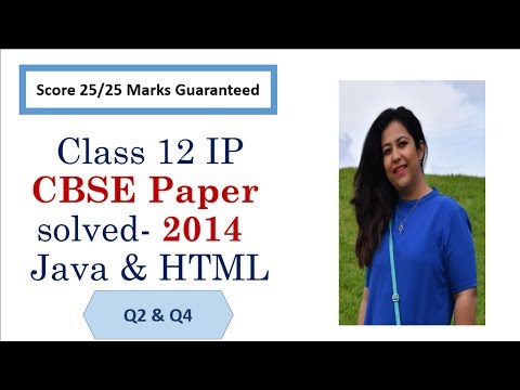 Important questions for Class 12 IP Java, 2014 Paper Java Part 1