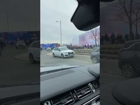 Steven Gerrard arriving at Ibrox in his car ( Steven Gerrard's own footage)