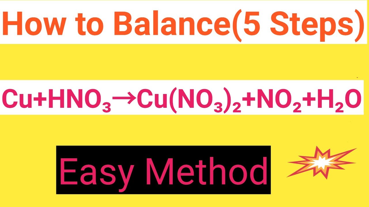 Cu+HNO3=Cu(NO3)2+NO2+H2O Balanced EquationCopper+Nitric acid=Copper
