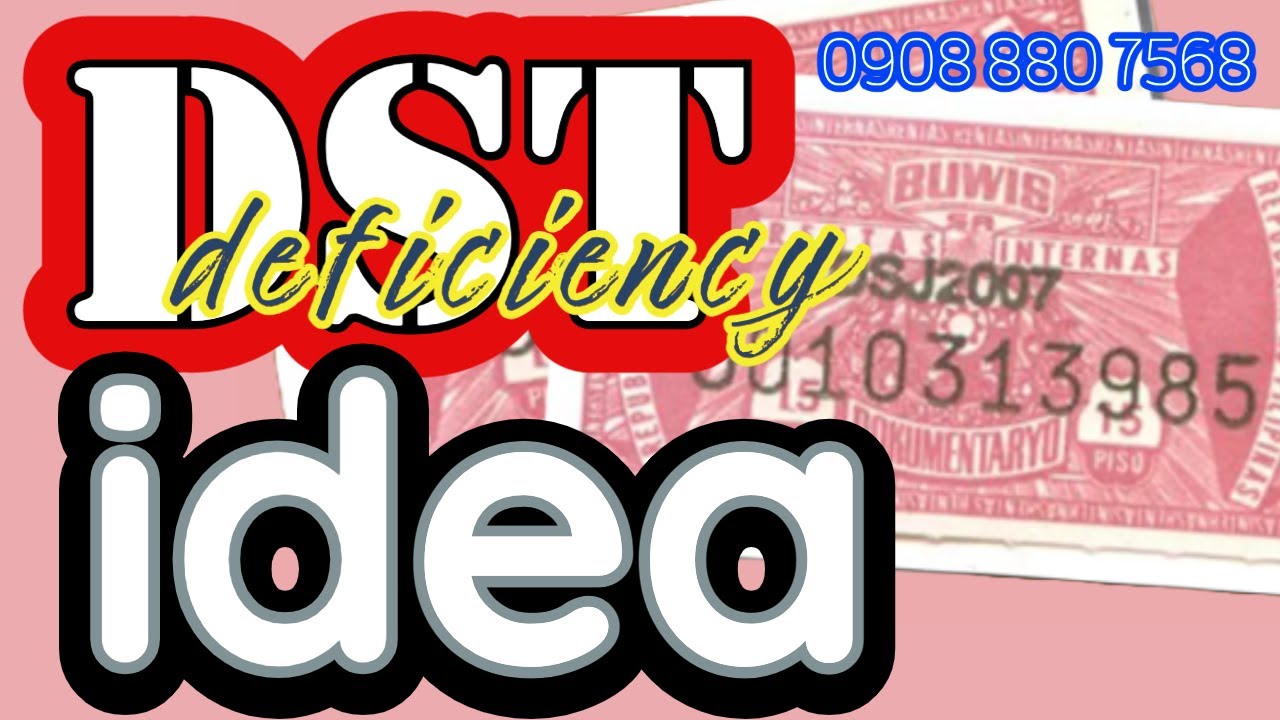 ⁣Idea to reduce BIR deficiency documentary stamp tax on operating lease rent agreement deficiency DST
