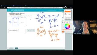Using a scale drawing to find actual area