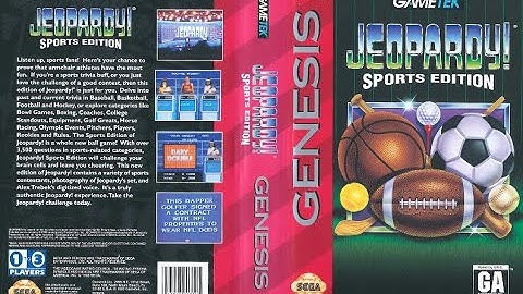 Jeopardy! Sports Edition (Sega Genesis) - Game Play