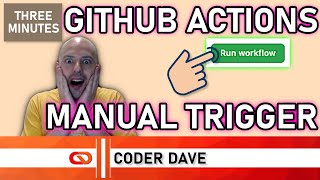 We can START GitHub Actions MANUALLY