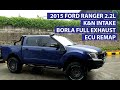 Ford Ranger 2.2L Borla Exhaust. K&N Intake, ECU Remap