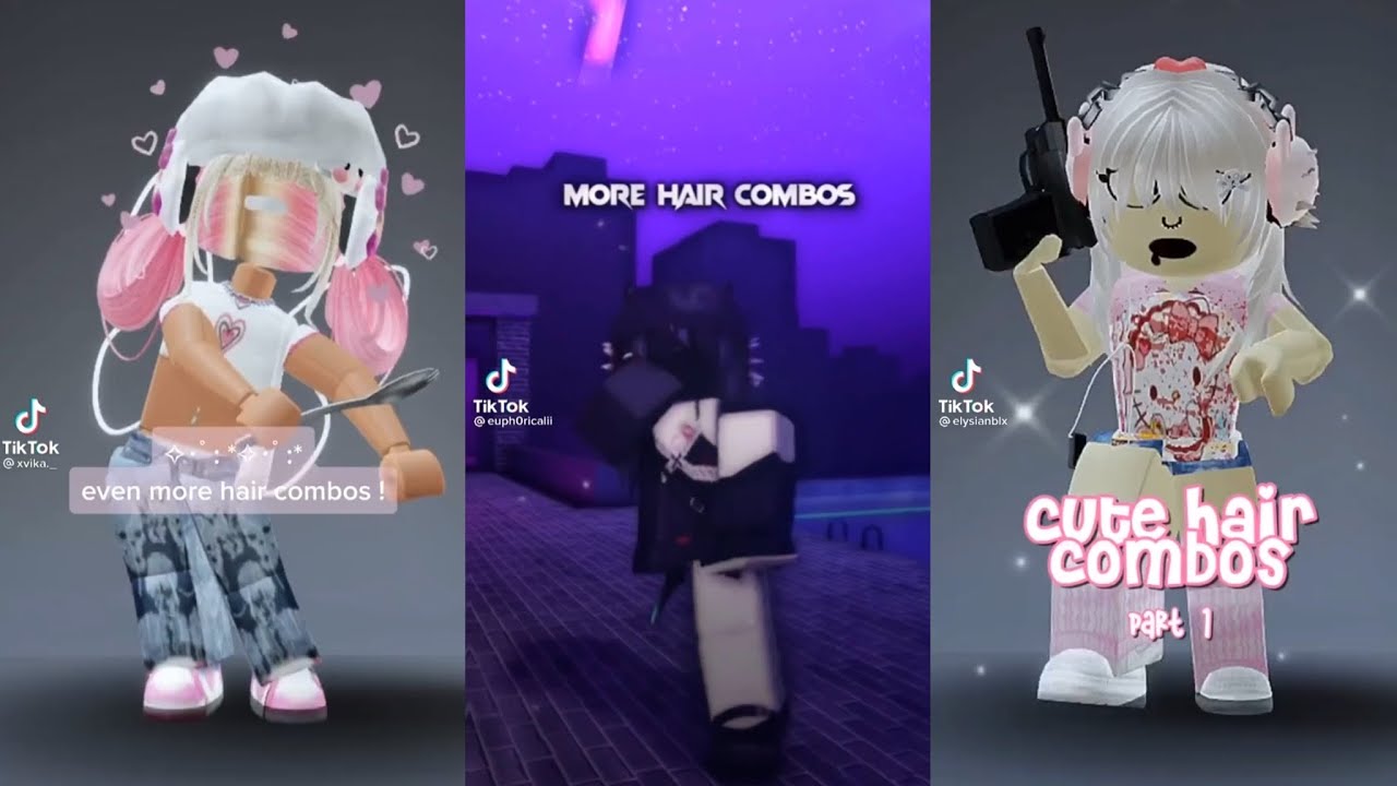 HOW TO CREATE THE MOST ULTIMATE EMO HAIR COMBOS!, EMO HAIR COMBOS ROBLOX