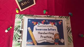 English handwriting for the lowercase abc “foundation stage”تعليم كتابة الحروف الانجليزيه للاطفال