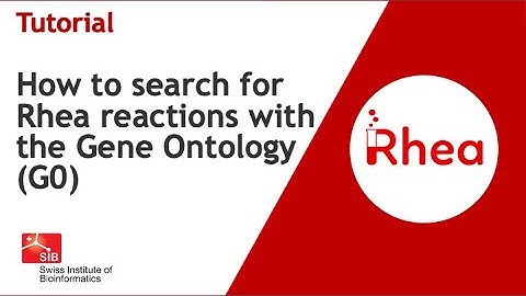 How to search for Rhea reactions with the Gene Ontology (G0)