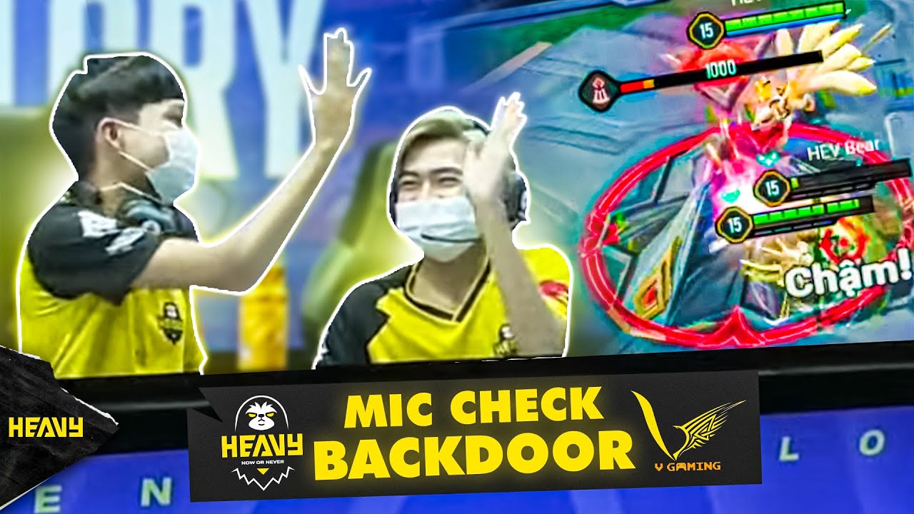 VINCENT: "TIN EM ĐI, EM NÓI LÀM ĐƯỢC MÀ" | MIC CHECK BACKDOOR | HEAVY x V GAMING