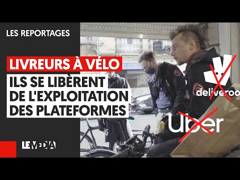 LIVREURS À VÉLO, ILS SE LIBERENT DE L&#039;EXPLOITATION DES PLATEFORMES