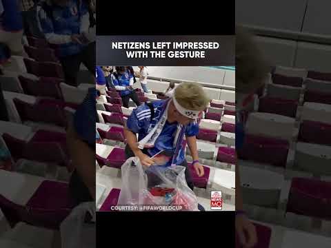 Japanese Fans Clean Stadium After FIFA World Cup Match