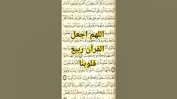 اللهم اجعل القرآن الكريم ربيع قلوبنا🤲#الدعاء_المستجاب#الرحمن#بدر_المشاري