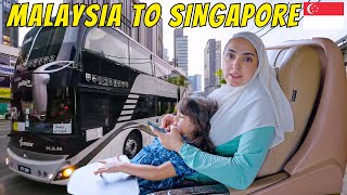 MOST LUXURIOUS FIRST CLASS BUS OF MALAYSIA!  MALAYSIA TO SINGAPORE BORDER CROSSING | IMMY & TANI