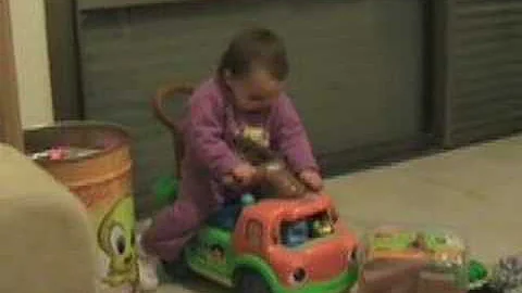 Elinor Standing on her Wheels - abba gets mad