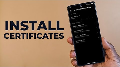 Certificaten installeren op uw Android-apparaat