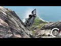 Beamngdrive  going down a cliff with an ibishu wigeon