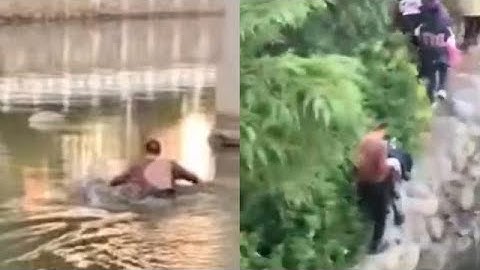 老当益壮！72岁老人0度天跳河救落水女子：我会游泳，不怕！