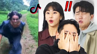 Boys VS Girls Try not to scream challengeㅣScary Tiktok compilation