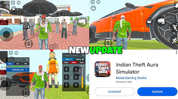 Indian Thef Aura Simulator New Update 🤯+Rain Mood Cheat code+Spawn Custom Props And All New Cheats 