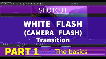 SHOTCUT - Create a WHITE FLASH or Camera flash transition. Quick and Easy. PART 1 - THE BASICS