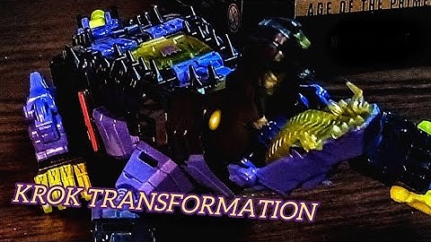 Krok Transformation | Transformers: Titans Return Stop Motion Animation