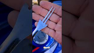 Membuka Kunci Setang Sepeda Saya yang Macet Hanya dengan Sendok?! 🔧🥄 #DIYBagus
