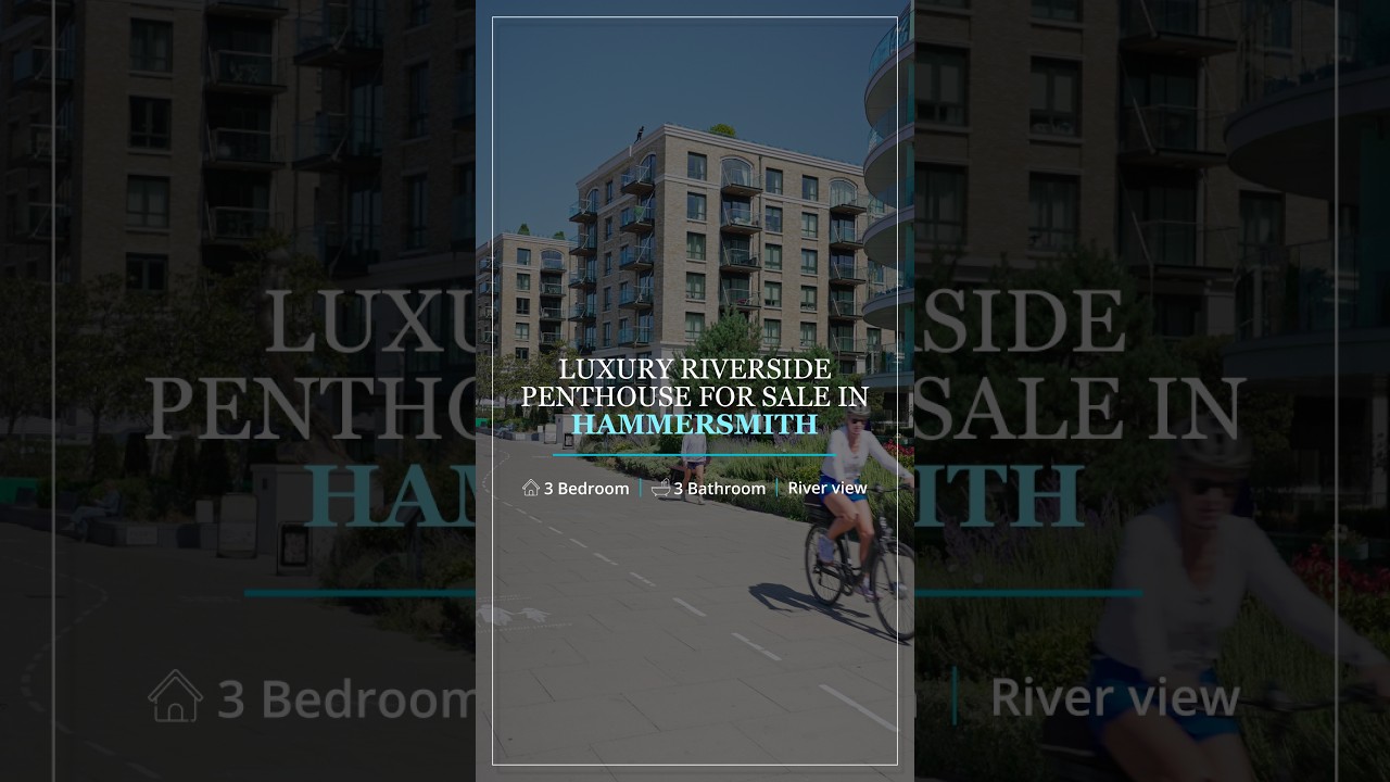Inside a Stunning Riverside Penthouse at Fulham Reach | Hammersmith, West London short