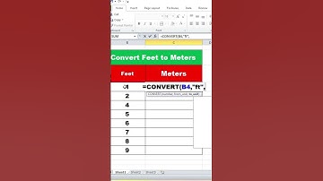 Convert Feet to Meters in Excel | EasyExcel Conversion